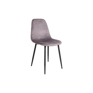 Norddan Designová jídelní židle Myla, šedá, černé nohy
