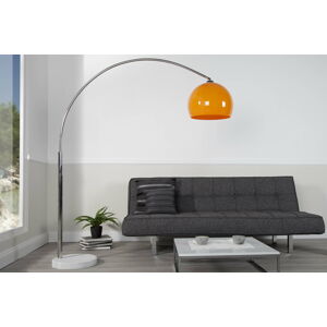 LuxD 16773 Designová stojanová lampa Arch oranžová
