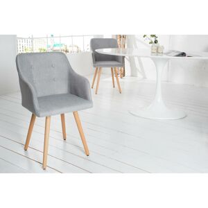 LuxD Židle Norway světle šedá