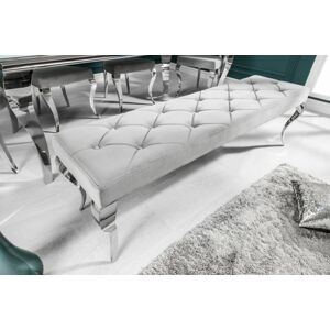 LuxD Designová lavice Rococo, 170 cm, šedá