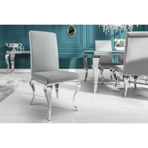 LuxD Dizajnová židle Rococo šedá