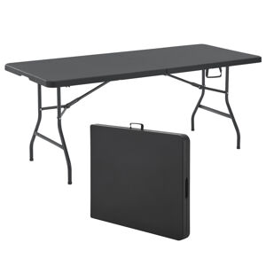 Juskys Bufetový stůl XL skládací černý