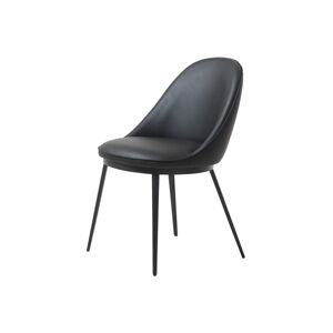 Furniria Designová jídelní židle Danika černá ekokůže