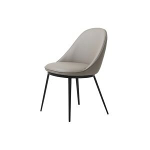 Furniria Designová jídelní židle Danika taupe ekokůže - Skladem