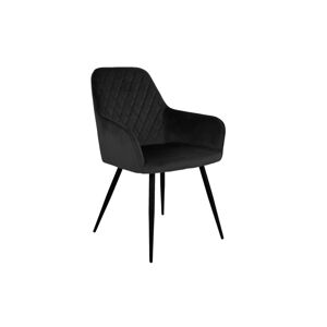 Norddan Designová jídelní židle Gracelyn černý samet