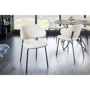LuxD Designová jídelní židle Takuya bílá / černá