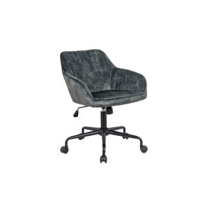 LuxD Designová kancelářská židle Esmeralda zelený samet