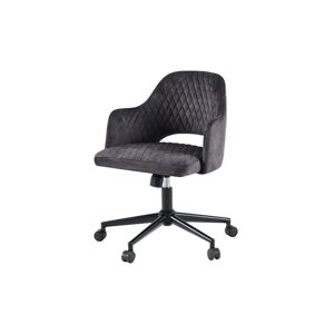 LuxD Designová kancelářská židle Laney šedý samet