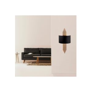Sofahouse 28851 Designová nástěnná lampa Daishiro černá / měděná