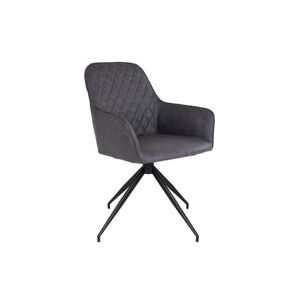 Norddan Designová otočná židle Gracelyn tmavě šedá