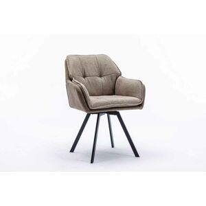 LuxD Designová otočná židle Joe vintage taupe