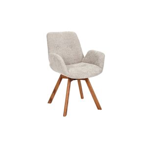 LuxD Designová otočná židle Yanisin béžová