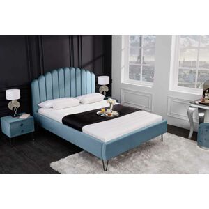 LuxD Designová postel Palmira 140 x 200 cm akvamarinová