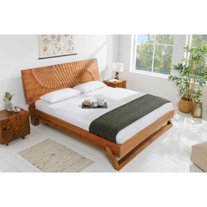 LuxD Designová postel Shayla 180 x 200 cm hnědé mango