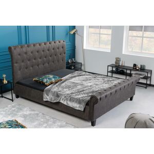 LuxD Designová postel Viviano 160 x 200 cm tmavě šedá