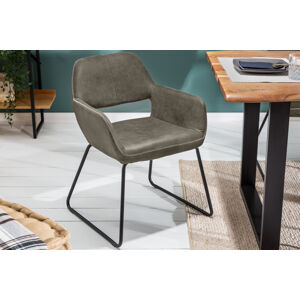 LuxD Designová stolička Derrick 77 cm antik šedá