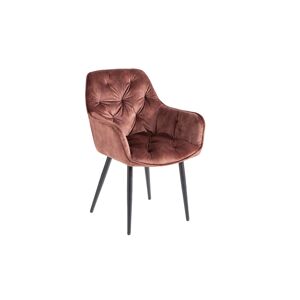 LuxD Designová stolička Garold hnědý samet