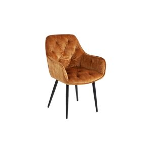 LuxD Designová stolička Garold hořčicově-žlutý samet