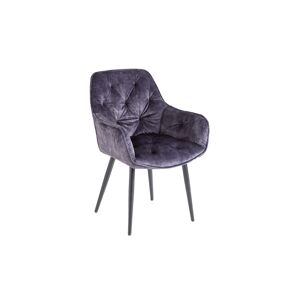 LuxD Designová stolička Garold šedý samet