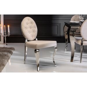 LuxD Designová stolička Rococo II béžová