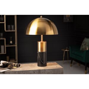 LuxD 25571 Designová stolní lampa Aamira 52 cm černo-zlatá