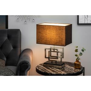 LuxD 25965 Designová stolní lampa Calanthe 56 cm stříbrná