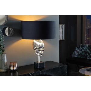 LuxD 26761 Designová stolní lampa Madigan 76 cm černo-stříbrná