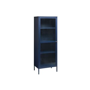 Furniria Designová vitrína Hazina 160 cm modrá