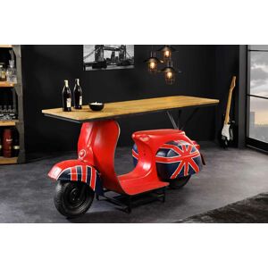 LuxD Designový barový stůl Fahima 174 cm červený
