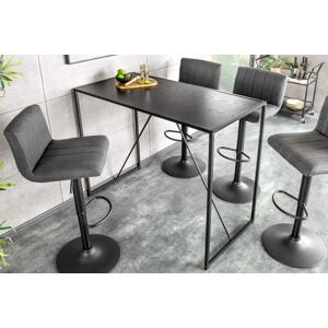 LuxD Designový barový stůl Maille 120 cm černý jasan