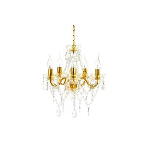 LuxD 27838 Designový lustr Barisimo S zlatý závěsné svítidlo