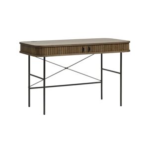 Furniria Designový psací stůl Vasiliy 120 cm kouřový dub
