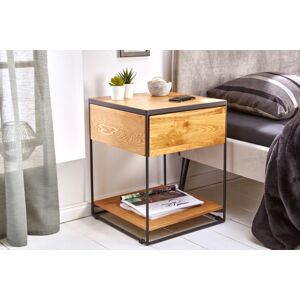 LuxD Designový noční stolek Shayla 40 cm divoký dub
