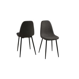 Dkton Designová jídelní židle Alphonsus šedá / černá
