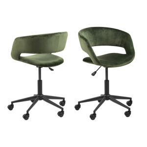 Dkton Designová kancelářská židle Natania lesní zelená