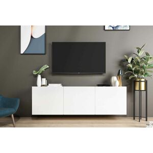 Sofahouse Dizajnový nástenný TV stolík Edana 150 cm biely