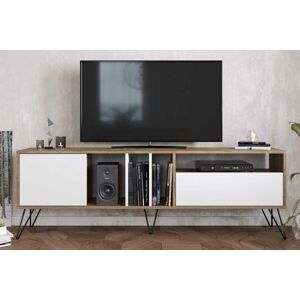 Sofahouse Dizajnový TV stolík Baqia 180 cm orech biely