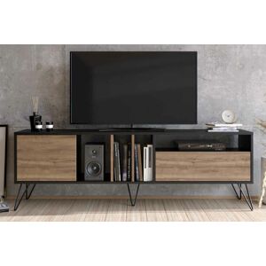 Sofahouse Dizajnový TV stolík Baqia 180 cm orech čierny