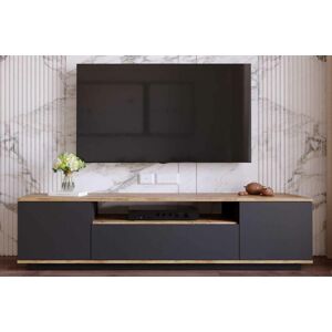 Sofahouse Dizajnový TV stolík Belisario 180 cm antracitový