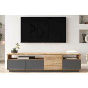 Sofahouse Dizajnový TV stolík Belisario II 180 cm antracitový