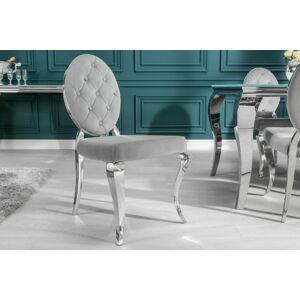 LuxD Designová židle Rococo II šedá - Skladem