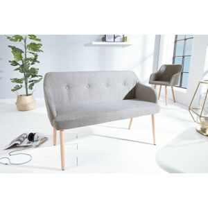 LuxD Dizajnová lavice Sweden světle šedá