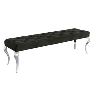 LuxD Designová lavice Rococo, 170 cm, černá