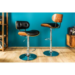 LuxD Designová barová židle Kadence, černý ořech