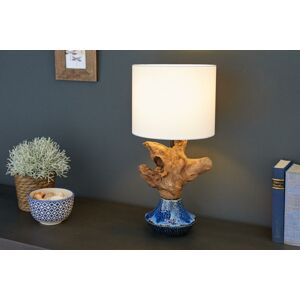 LuxD 21540 Designová stolní lampa Sloane, 91 cm ořech