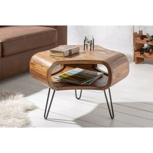 LuxD Designový konferenční stolek Lorelei, 60 cm, sheesham
