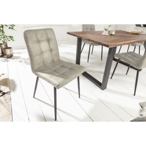 LuxD Designová židle Modern světle šedá