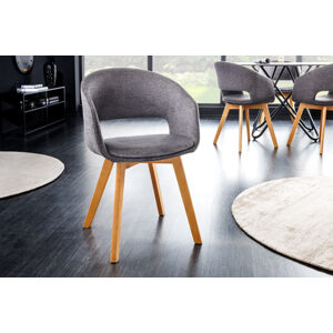 LuxD Designová židle Colby šedá - Skladem