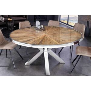 LuxD Kulatý jídelní stůl Shark 120 cm teak