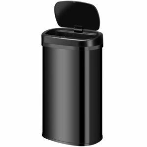 Juskys Čtvercový odpadkový koš se senzorem - 60 L - černý